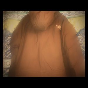 Brown authentic north face coat